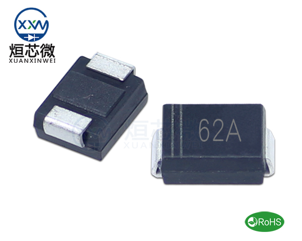 P6SMB62A參數(shù),TVS二極管P6SMB62A瞬態(tài)(變)抑制二極管