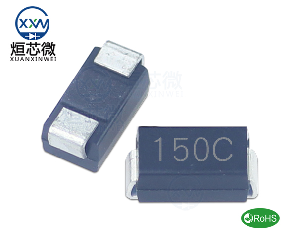 P4SMA150CA參數,TVS二極管P4SMA150CA瞬態(變)抑制二極管
